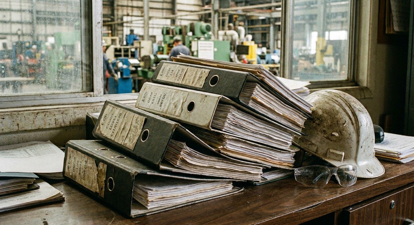 Compliance signage at a licensed Ontario auto recycling yard